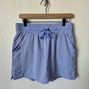 Adidas Seersucker Golf Skort Women's Size Medium Blue